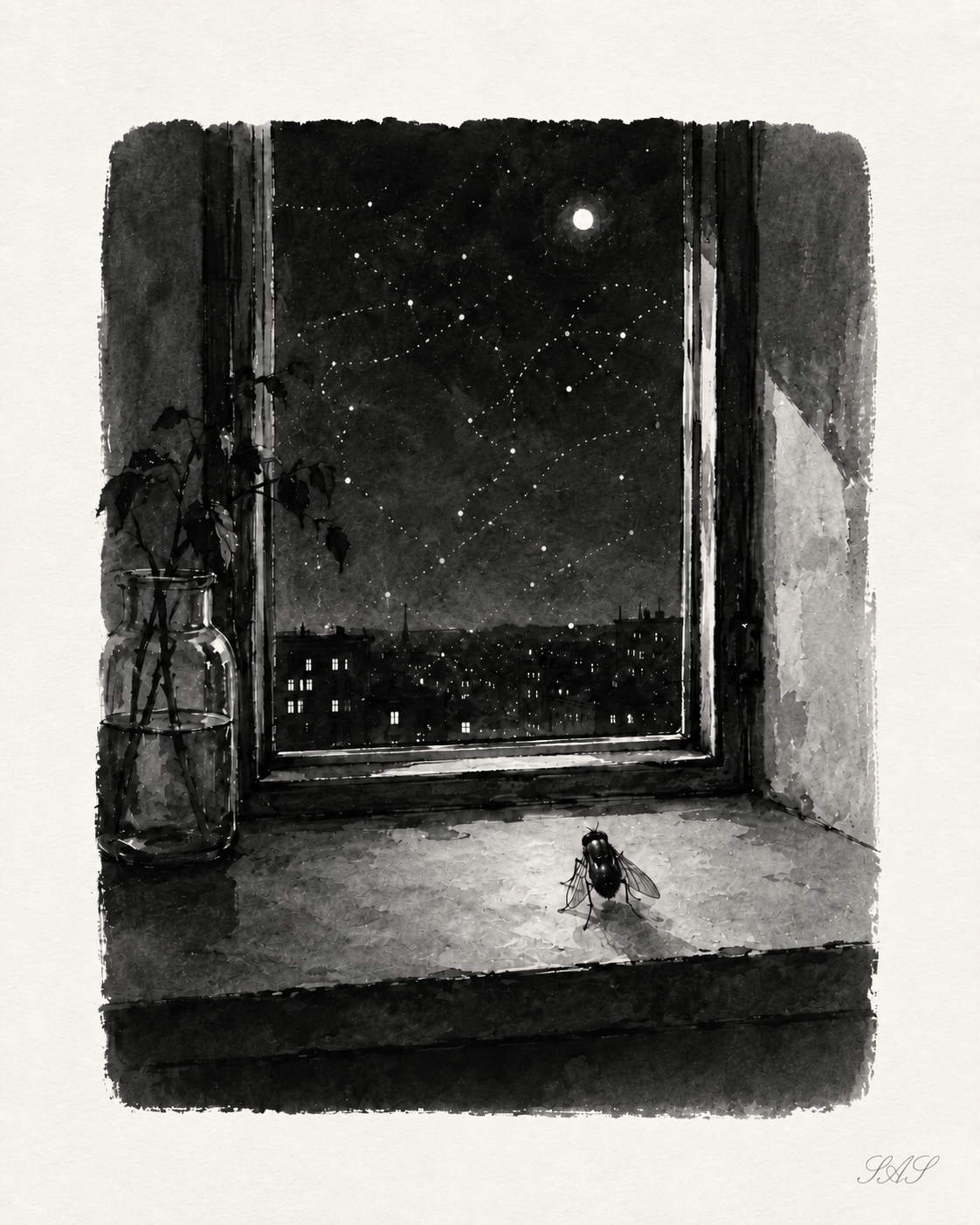 Monochrome editorial illustration for Could It Really Be You?